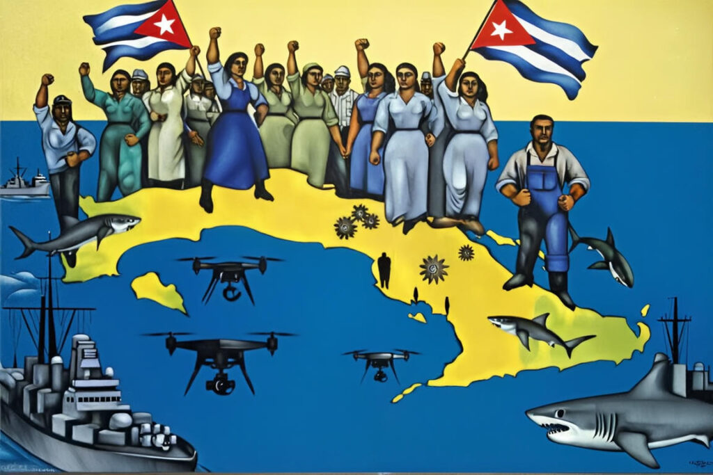 Ilustración sobre la resistencia cubana